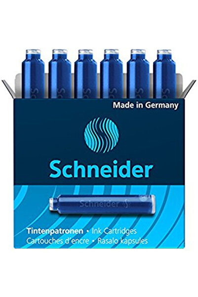 Other SCHNEIDER BLUE SHORT PEN CARTRIDGES 6 pcs.