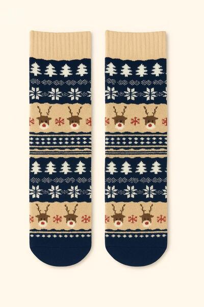 Katia&Bony Unisex new year's themed towel sock