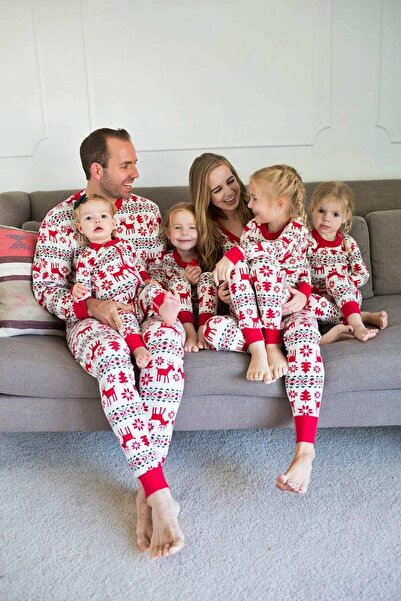Welike Men's pajamas with Christmas Reindeer motifs
