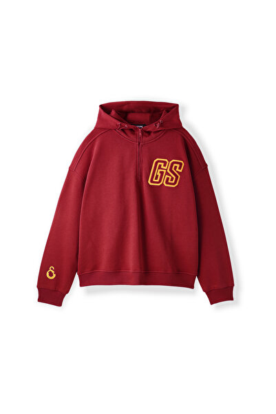 GSStore Galatasaray Kadın Yarım Zip Hoodie K252107