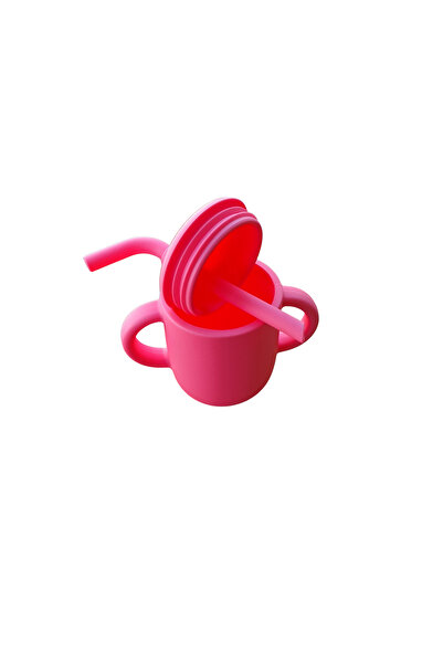 NO BRAND Silicone cup with flexible straw for babies - BPA free