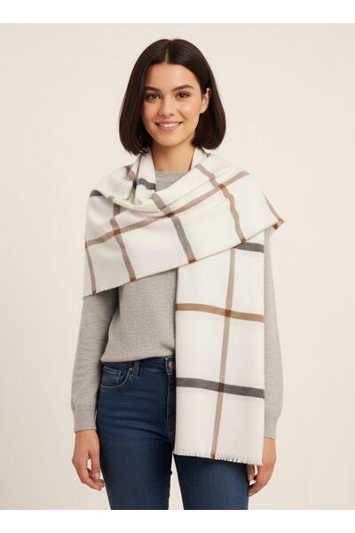 Markahit Χοντρό 100% μαλλί μεγάλου μεγέθους γυναικείο σάλι με απαλή υφή 70x200 εκ.