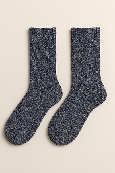 Katia&Bony Unisex Thick Socks Blue Melange