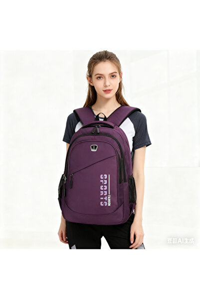 Generic Large-capacity travel backpack, men's and women's style, casual laptop bag