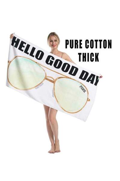 Generic Oversized Quick-Dry Beach Towel for Adults & Kids, 145x75 cm