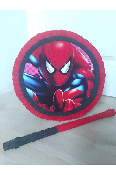 HappyHit Piñata Spiderman rotunda cu bat – petreceri copii baieti 3–8 ani