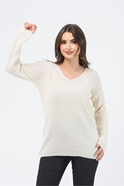H&E LUXURY DESIGN Women's V-Neck Thessaloniki Casual Basic
