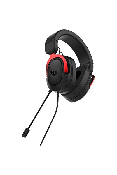 ASUS TUF H3 Gaming Headset, 7.1 Surround, Multiplatform, Black/Red