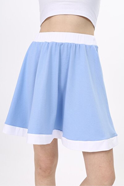 Toontoy Girl's Basic A-Line Skirt with Elastic Waist - Garni Detail