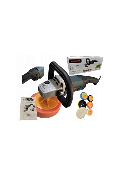 VERTEX Polishing machine set, flex car polish with accessories 2 sponges 180mm 2950W Eurotec