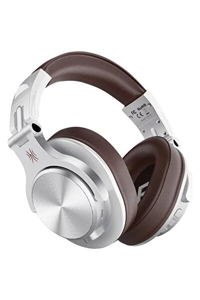 Oneodio Fusion-A70-Silver wireless, wired, over-ear headphones, multimedia us...