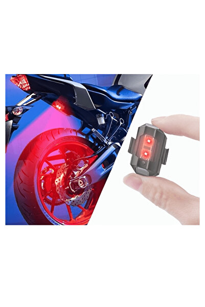 OferteTop Set of 2 Rechargeable 7-Color LED Strobes for Cars, Motorcycles and Drones