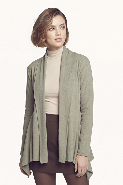 armonika Women's Mint Patterned Knitwear Casual Cardigan Arm-26K001006