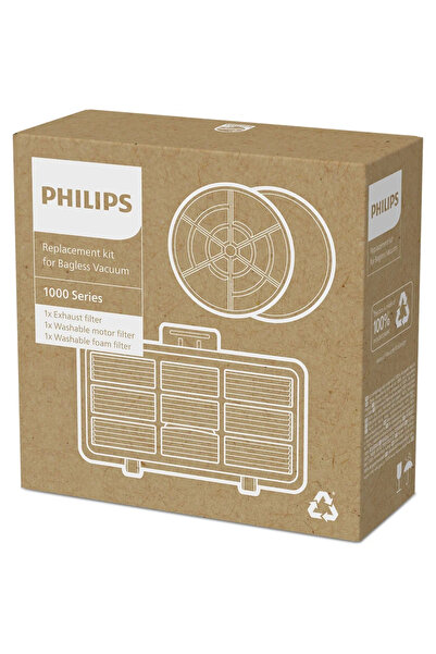 Philips Replacement filter XV1210/01, Kit for bagless vacuum cleaner 1000 series*
