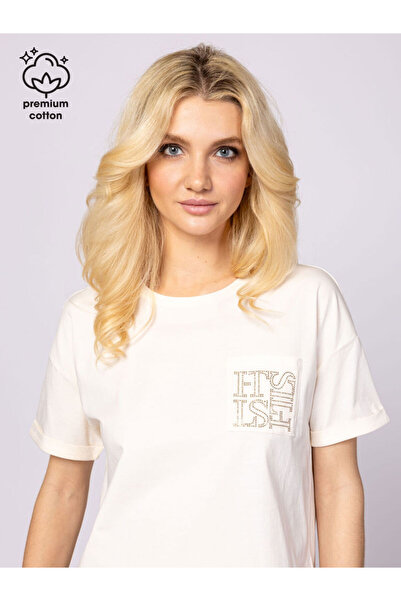 Heavy Tools Women's T-shirt MIRIN IVORY M