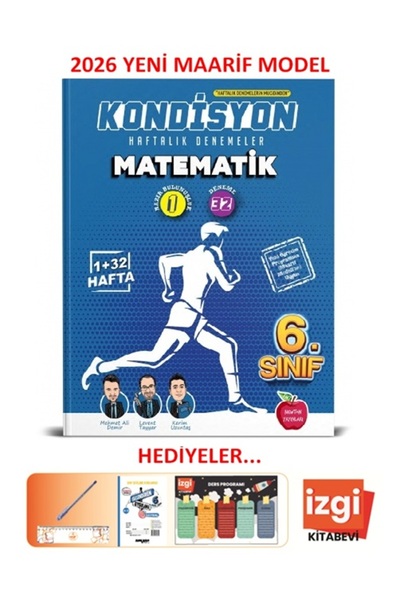 Newton Yayınları 6.Sınıf Kondisyon Matematik Haftalık Kazanım Denemeleri 2026