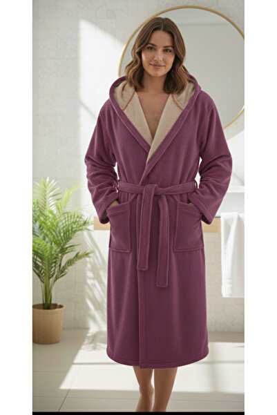 delfin Şapkalı Pamuklu Bornoz | Ultra Yumuşak & Emici | Ev, Spa, Otel Konforu