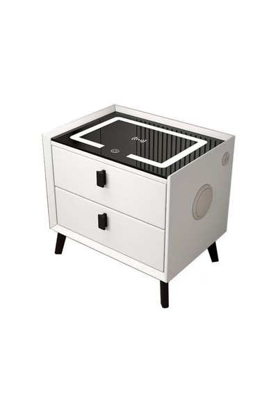 Sanitex Smart multifunction nightstand, 4 functions, 2 drawers, available in white/gray