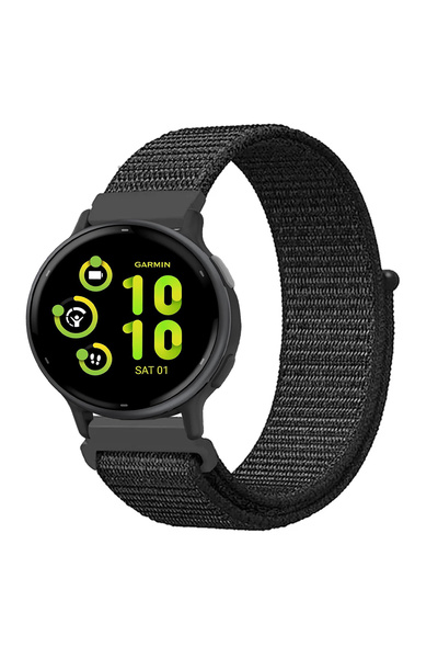 KRETON Garmin Vivoactive 5 ile Uyumlu Kordon Cırt Cırtlı Spor Kumaş Kayış