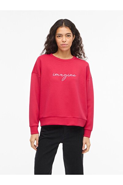 VILA Langärmeliges Sweatshirt VISIFFI Rundhals