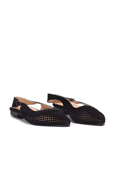 Gusse Else Women's Genuine Suede Leather Ballerinas K154-2