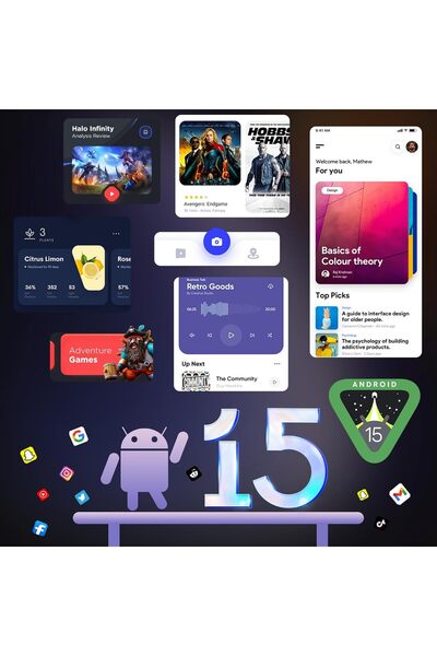 oukitel C60 Pro Blue Unlocked Android 15 Smartphone - 24GB RAM, 256GB, 10000mAh, 6.88" 90Hz, 4G, NFC