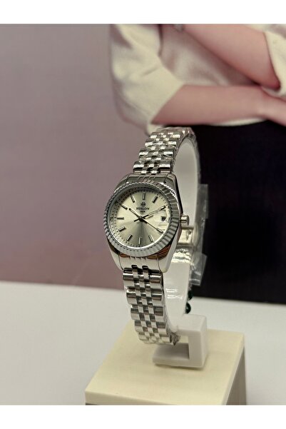 Hislon Silver Women's Wristwatch 5 Atm Waterproof with 3 Years Warranty