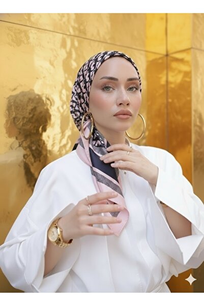 ŞALCIEŞARP Εισαγόμενο μεταξωτό μαντήλι Twil μπορντό