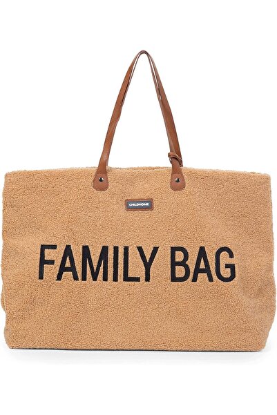 CHILDHOME Family Bag Signature - Large Changing/Travel Bag (Teddy Beige)