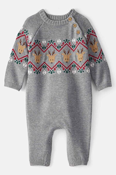 Carter's Baby Boy Gray Hooded Jumpsuit