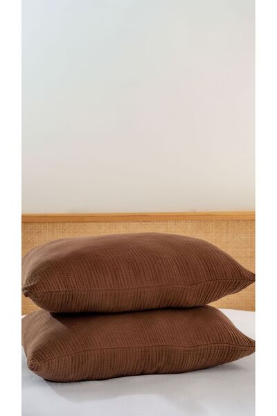 MYLASA HOME Muslin Pillowcase – Ultra Soft 4 Layers Muslin Cotton (50×70 cm) |   17 Different Color Options