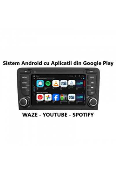 NAVI-ABC Dedicated Navigation for Audi A3 (2003-2011) 7" Android - 1GB RAM, 16GB, 4-Core, Wireless CarPlay