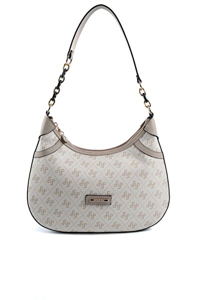 Silver Polo Geantă de umăr pentru femei bej - nisip - maro SP1255