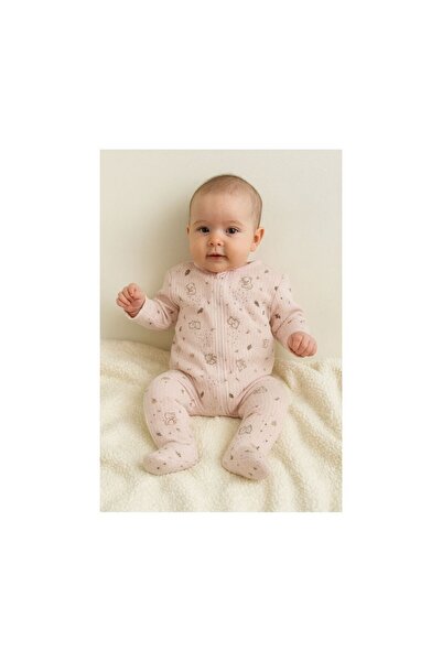 Nuvia Baby Studio Pembe Koala Fermuarlı Tulum