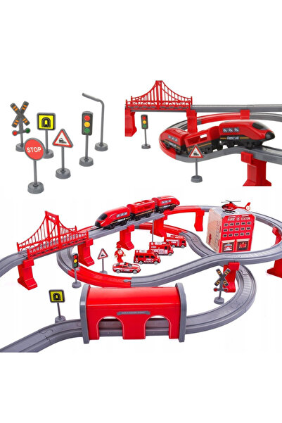 RCO Circuit tren electric rapid, Fire Police si accesorii, 92 piese, DIY, TR1006 RCO®