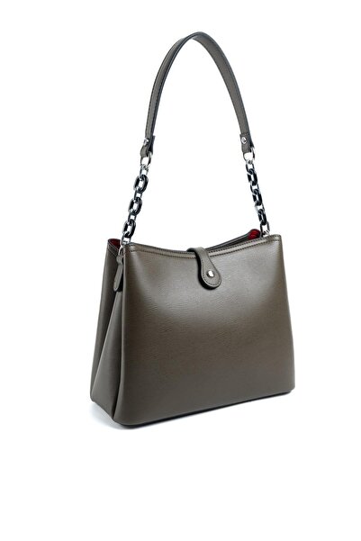 Silver Polo Silver & Polo Khaki Sp974 Women's Shoulder Bag