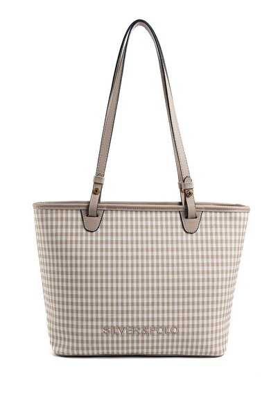 Silver Polo Γυναικεία τσάντα ώμου Sand Beige SP1204