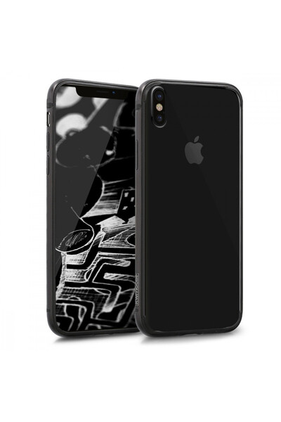 KWmobile Case for Apple iPhone X / iPhone XS, Aluminum, Black, 43892.01