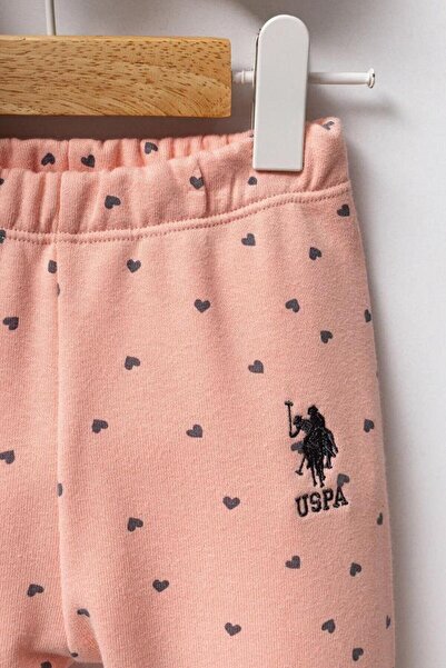 U.S. Polo Assn. Kids U.S Polo Assn Usb2765 Baby Girl 2-Piece Set