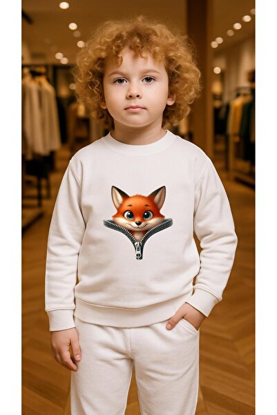 playwear Set pentru copii Hanorac cu imprimeu FOX FER pentru fete și băieți, ...