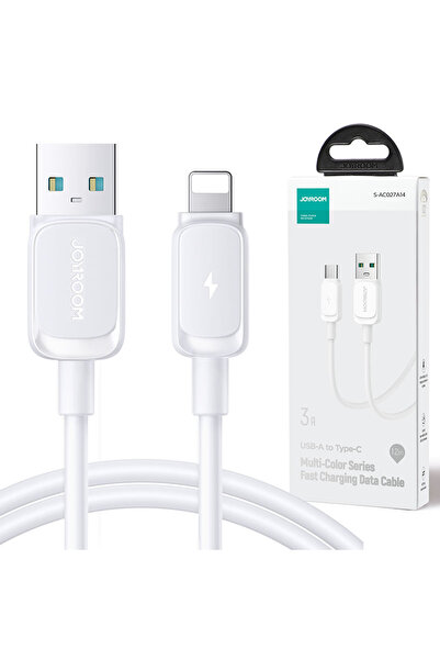 Joyroom Cablu Date si Incarcare (S-AL012A14), USB-A la Lightning, 3A, 1.2m, White
