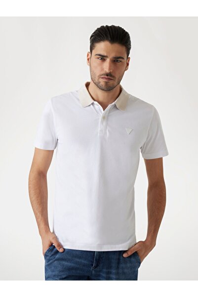 Guess تي شيرت بولو رجالي بقصّة Slim Fit من نولان