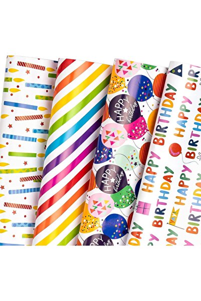 NO BRAND مجموعة ورق تغليف الهدايا (50 × 70 سم)