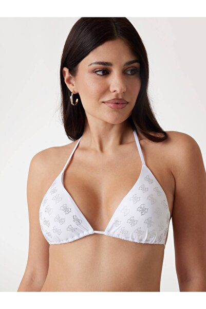 Guess 4G Rhinestone Kadın Üçgen Bikini Üstü