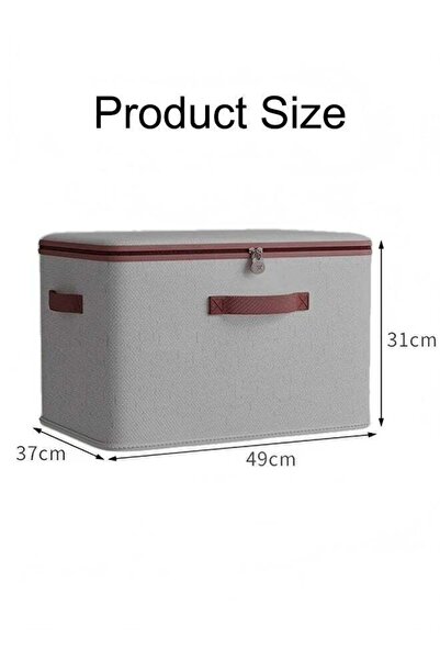 Generic Storage Bins, Collapsible Organizer Container,Handles,with Lids for Organizing Clothes, Blanket
