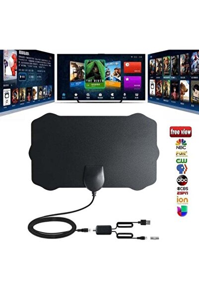 Generic 120 Miles Antenna Digital HDTV Indoor HD TV Antenna with Amplifier Signal Booster