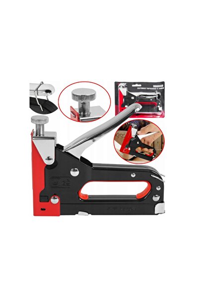 VERKE Capsator manual pentru tapiterie, capsa tip U 4 - 14 mm, C 10 - 12 mm, ...