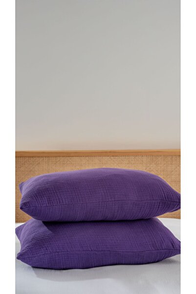 MYLASA HOME Muslin Pillowcase – Ultra Soft 4 Layers Muslin Cotton (50×70 cm) |   17 Different Color Options