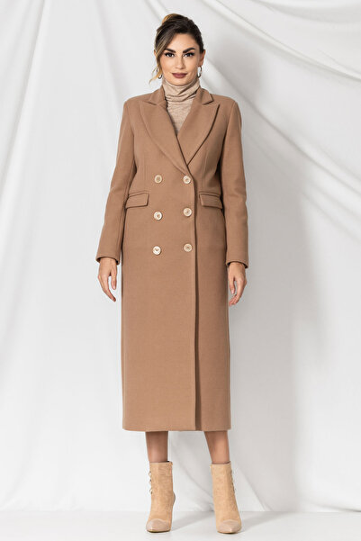 Pretty Girl smart-casual coat with wide lapels and double-breasted buttons