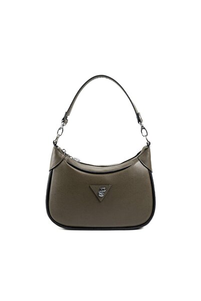 Silver Polo Silver & Polo Khaki - Black Sp1180 Women's Shoulder Bag